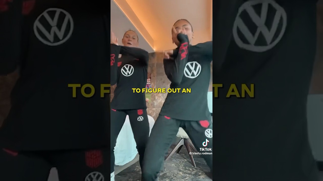 Trinity Rodman on Tik Tok dances with USWNT