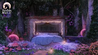 Relaxing Music ✨🍄 Enchanted Forest Lullaby, Nature Sounds, Solfeggio Frequencies &amp; Occasional Rain