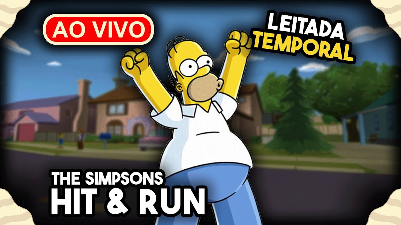 EU sou o meu PRÓPRIO vídeo de referência!!! 🤓🍼⏳ | The Simpsons: Hit & Run | Live 