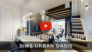 Home Tour Video - Sims Urban Oasis 3 Bedrooms Loft - 1,184 Sqft
