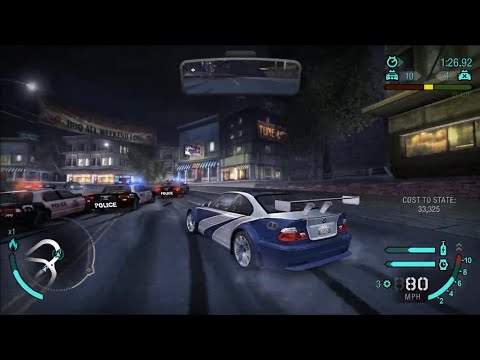 Need For Speed Carbon 2006 Heat 1 10 Police Chase HD HARD MODE 