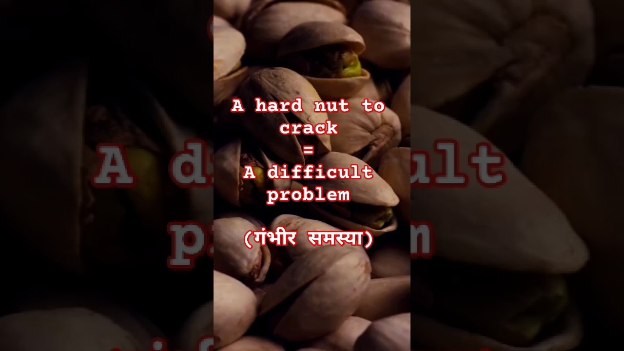 Unveiled | A hard nut to crack | Idiom! | 