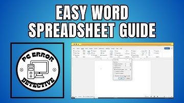 Een spreadsheet maken in Word - Volledige handleiding {2025}