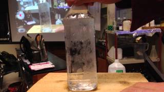 Supercooled Fiji Water Demo