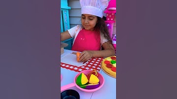 Cutting Food Toys Learn Vegetables 🥕 and Fruit🍊Names Good Habits for Kids #pretendplay #kidslearn