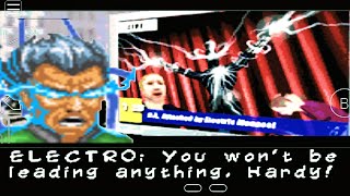 Spider-Man 3: The Game (GBA) Walkthrough part 13. Totally Amped. Electro boss fight screenshot 1