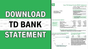 Hoe u het TD-bankafschrift van 2025 kunt downloaden | TD-bankrekeningtransacties