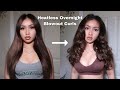 Easy Overnight Heatless Blowout Curls Tutorial