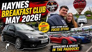 Haynes Breakfast Club – May 2026 | Supercars & Sports Cars In The Paddock!!