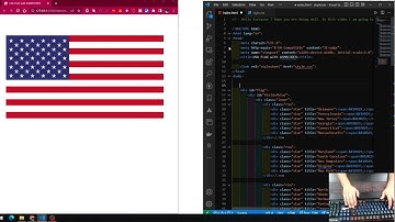 Design an United States Of America Flag in HTML & CSS | ASMR Coding Tutorial