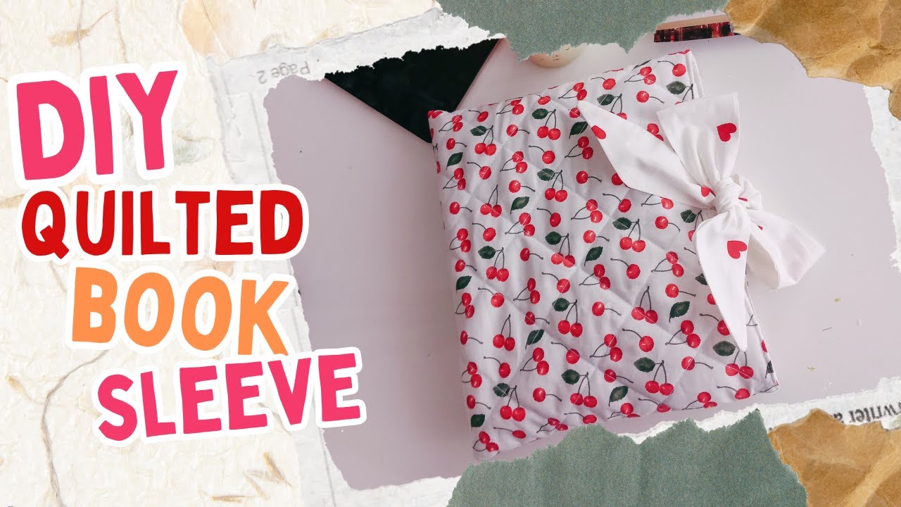 ПРОСТОЙ ПЕРЕПЛЕТ ДЛЯ КНИГ ❤️ Стеганый чехол для книг с бантом: выкройка и пошаговая инструкция по...