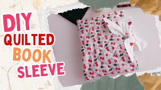 EASY BOOK CASE❤️Quilted Book Sleeve with Bow Sewing Pattern and Tutorial