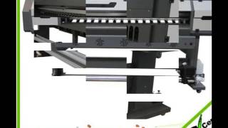 Fully Automatic Roll to Roll 4 Color Eco Solvent Printer