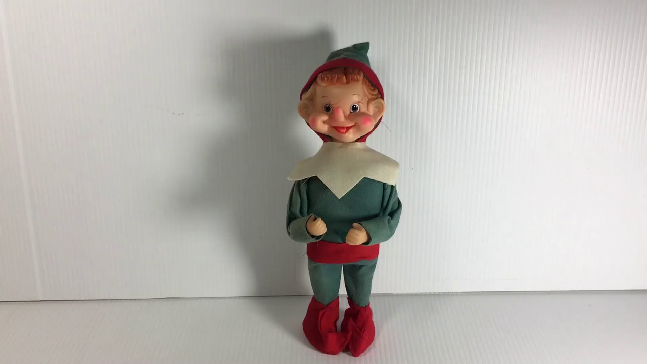 Vintage Wind-Up Musical Pixie Elf
