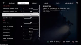 Cronos: The New Dawn Menu Overview