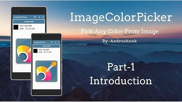 | Part-1 |Create Image Color Picker App in Android using Android Studio.