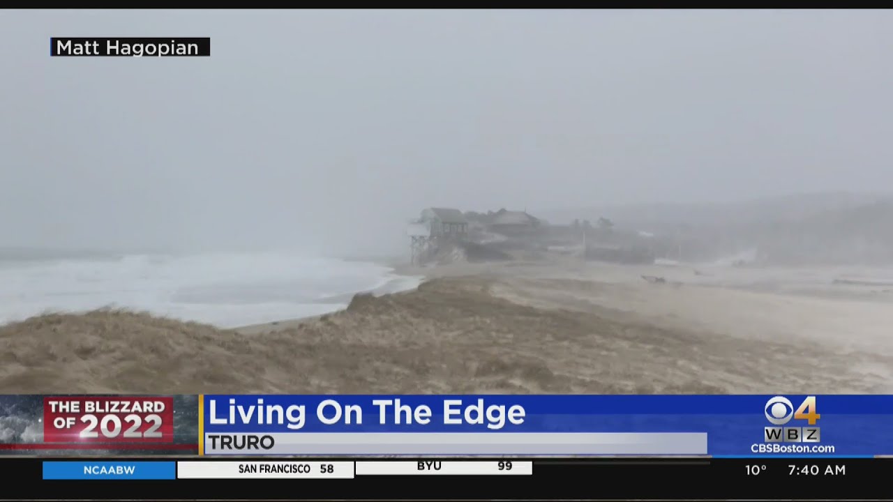 Truro Home In Danger Of Collapse Due To Erosion Survives Storm YouTube