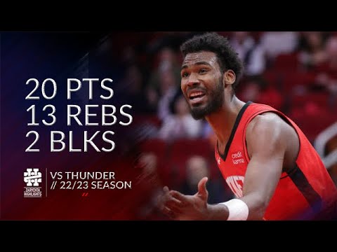 Tari Eason 20 pts 13 rebs 2 blks vs Thunder 22/23 season