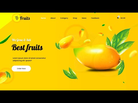 (part 11) how to create Fruits | Juice website with HTML & CSS