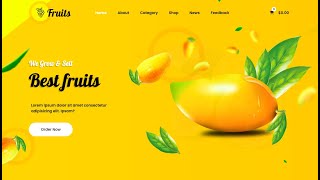 (part 11) how to create Fruits | Juice website with HTML & CSS