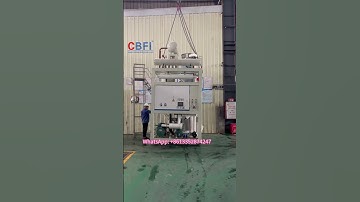 10 tons tube ice machine just finsh testing and  is on moving to cleaning area and going to load