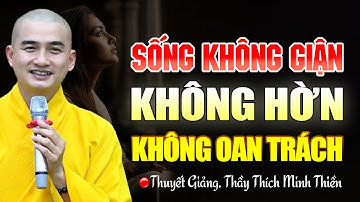 Sống Không Giận Không Hờn Không Trách - Tâm Ta Sẽ Lặng - Đời Ta Sẽ Yên | Thầy Thích Minh Thiền