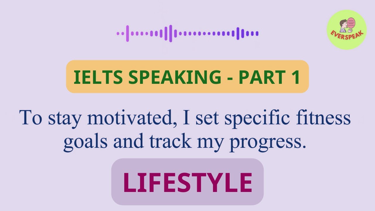 IELTS Speaking Test - Part 1 - Lifestyle - YouTube