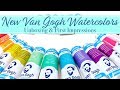 New Van Gogh Watercolors // Unboxing, Palette Setup & First Impressions