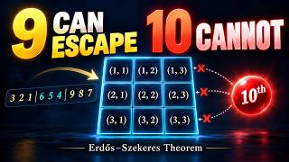 Why 9 Numbers Can Escape — But 10 Cannot | Erdős–Szekeres Theorem