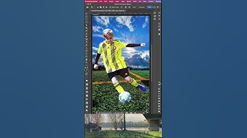 Photoshop Generative AI 60 second tutorial - Soccer Adding backgrounds and shadows.