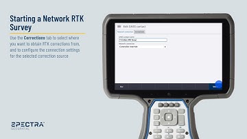 Spectra Geospatial Origin Field Software, RTK Network Survey Setup