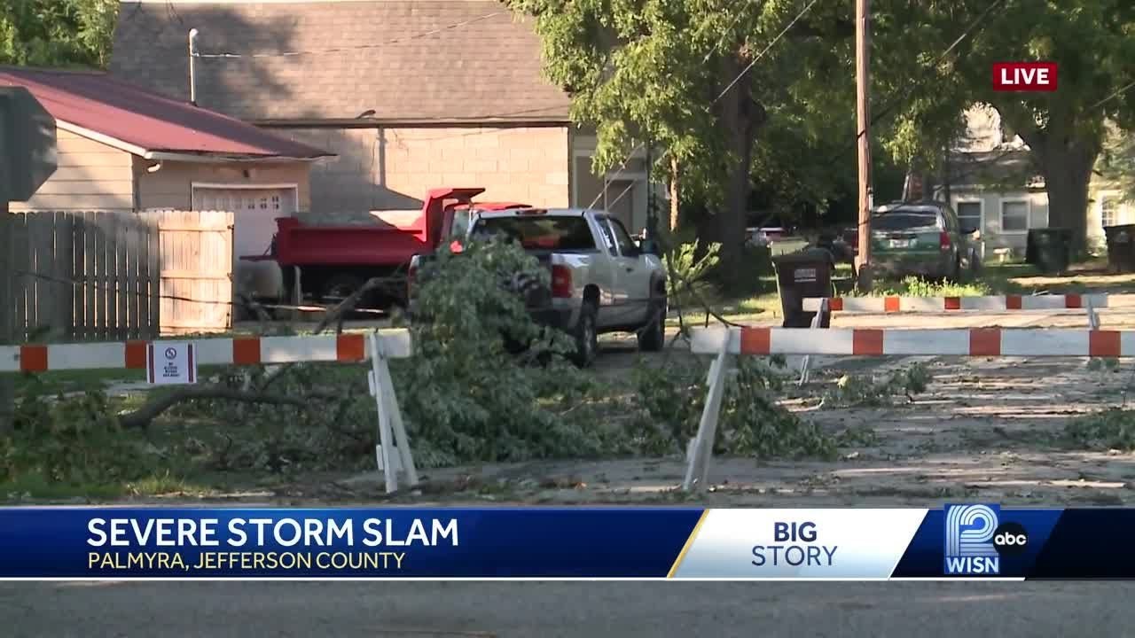 Thousand without power after severe storms hit SE Wisconsin - YouTube