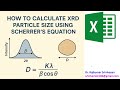 How to Calculate XRD Particle Size using #Scherrer’s Equation#Simple way# #Tamil#