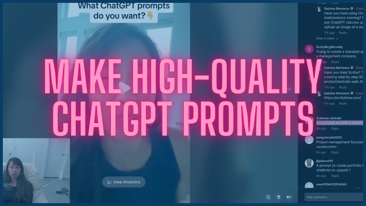 How to make high-quality prompts for ChatGPT - YouTube