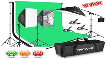 Review: Neewer 4 Socket Softbox Lighting Kit w/ Background