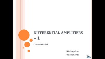 CAID Lecture 20 Differential Amplifiers Part 1
