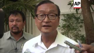 Buddhist rites for the dead from last two days of violence; Sam Rainsy comments