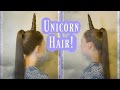 Unicorn Hairstyle Tutorial For Halloween or Crazy Hair Day!