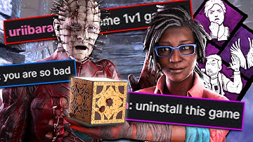 SALTY SURVIVOR GETS ANGRY AND BEGS FOR A 1V1 | Dead By Daylight