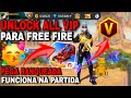 DEU CERTO UNLOCK ALL PARA FREE FIRE ATUALIZADO FUNCIONA NA PARTIDA UNLOCK ALL COM TUDO DO JOGO