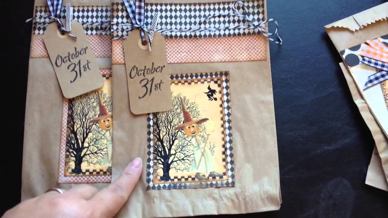 Altered Paper Bags...using Vintage Halloween Images. video phone beyonce mp3