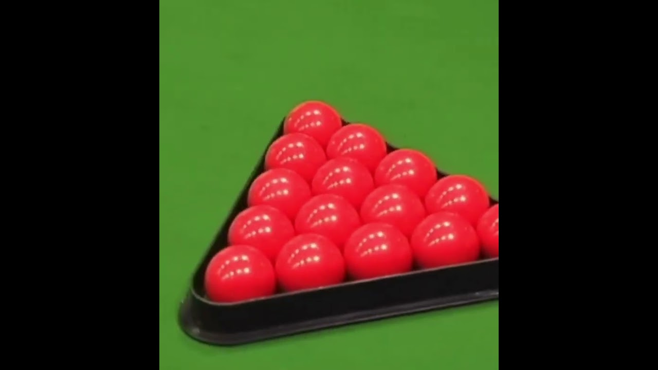 Snooker ball set up