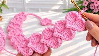 Chunky Pink Crochet Flower Pattern 🌸 | Easy & Beautiful Crochet Design