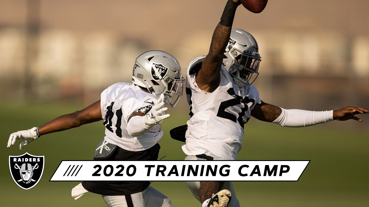 Damon Arnette Interception, Keisean Nixon & Dylan Mabin Break up Passes at Camp | Las Vegas Raiders