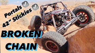 Broken Chain, Portal Buggies and Hard Lines! Sand Hollow Rock Crawling