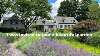 I was invited to tour a beautiful garden in the New England countryside