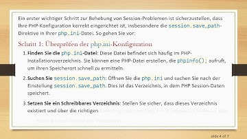 Richtige Verwendung von session.save_path in der php.ini zur Behebung von Session-Problemen unter W