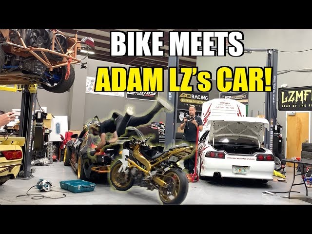 I Crashed Into Adam LZ's Drift Car + Sold Him A Turbo Can-Am - YouTube