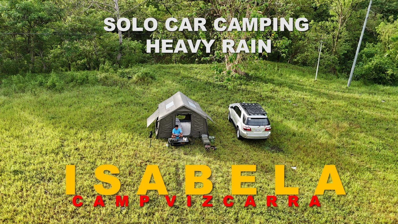 SOLO Camping in the RAIN | Ep61 :COODY 8.0 Inflatable tent