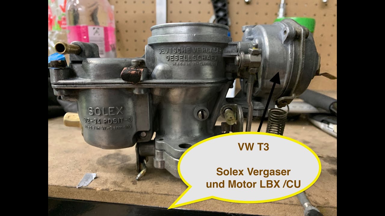 VW T3 Phase 3 Motor und Vergaser, Solex Vergaser , LBX